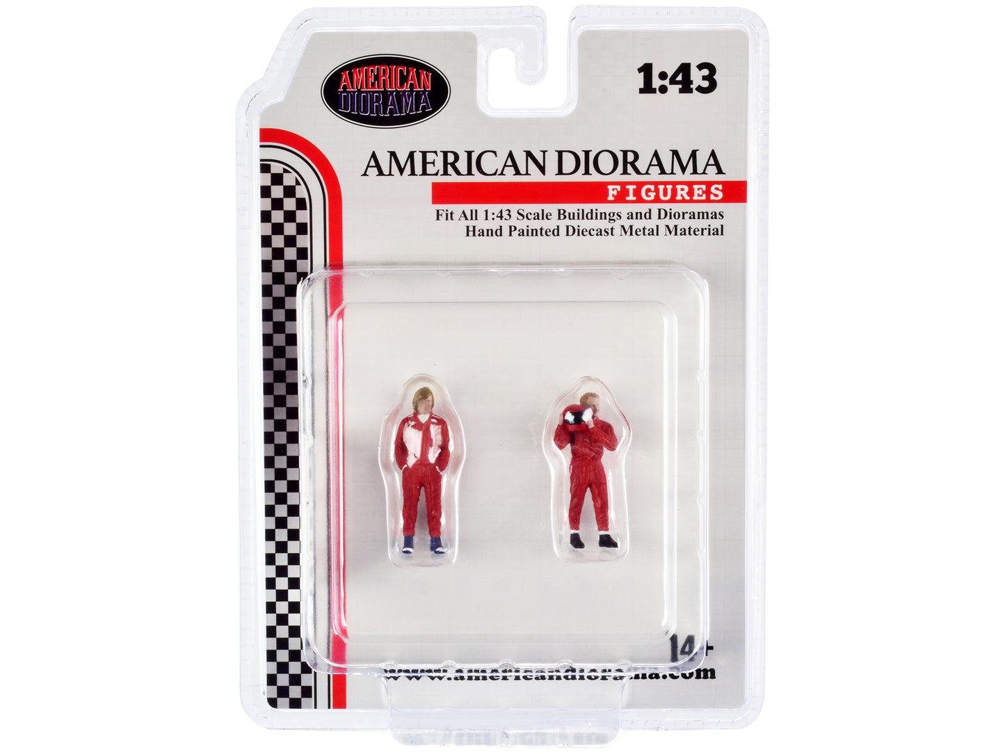 "Racing Legends" 70's Set of 2 Diecast Figures for 1/43 Scale Models by American Diorama <h2>"Racing Diorama</h2> <p>High-quality model car perfect collectors and enthusiasts. Features detailed interi