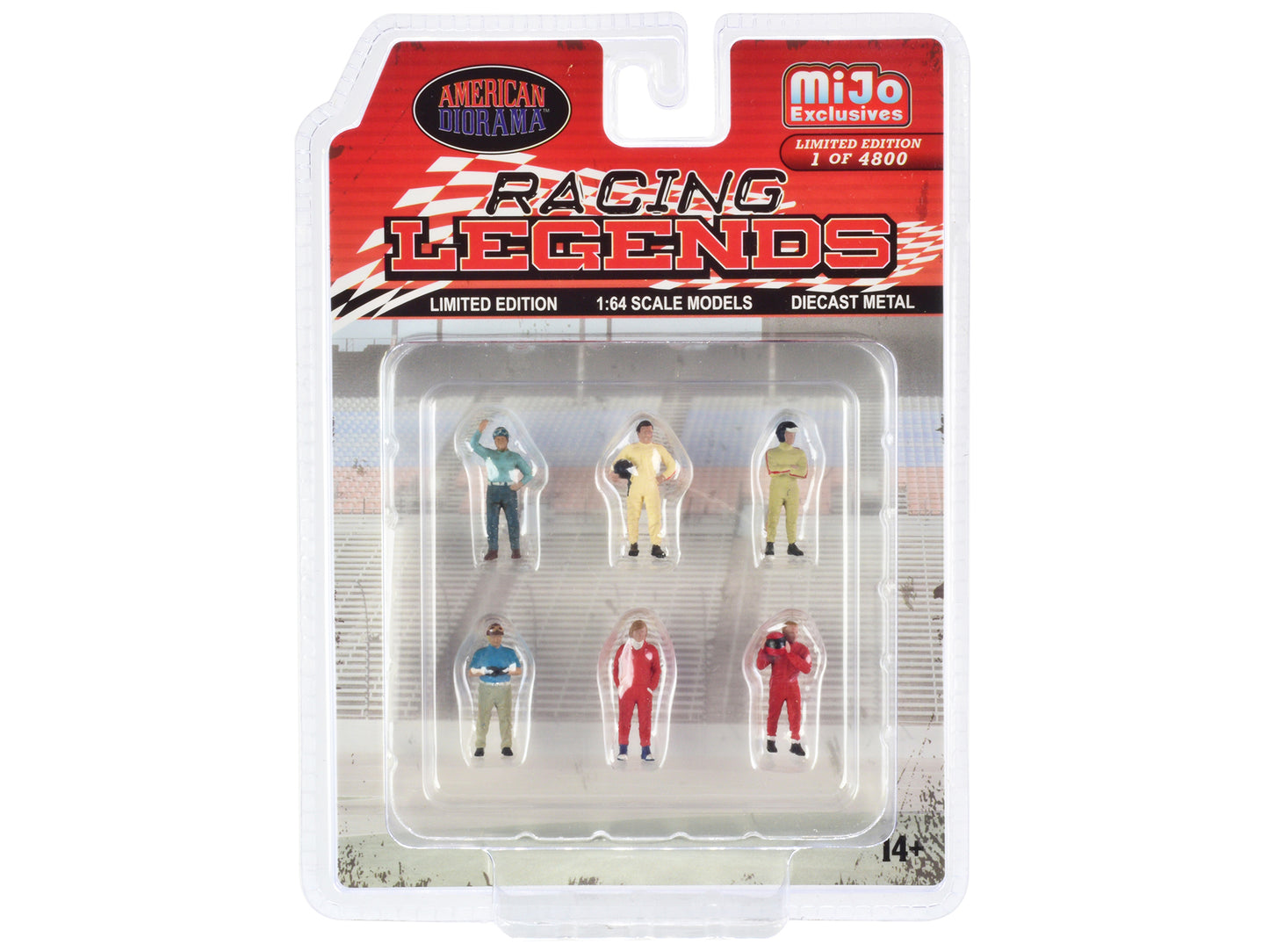"Racing Legends" 6 piece Diecast Set (6 Driver Figures) Limited Edition to 4800 pieces Worldwide 1/64 Scale Models by American Diorama <h2>"Racing Diorama</h2> <p>High-quality model car perfect for co