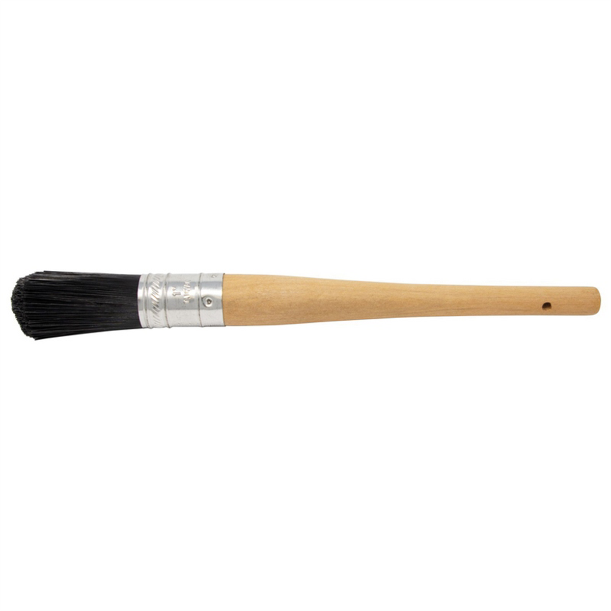 AES Industries 542 Part Cleaning Brush, 10-1/2 in L, Nylon Bristles, Wood Handle