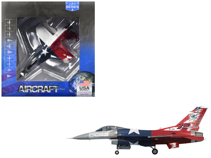 Lockheed F-16C Fighting Falcon Fighter Aircraft "301st FW 457th FS Spads 75th Anniversary" (2019) United States Air Force "Collector Series" 1/100 T&y Diecast Model by Air Force 1