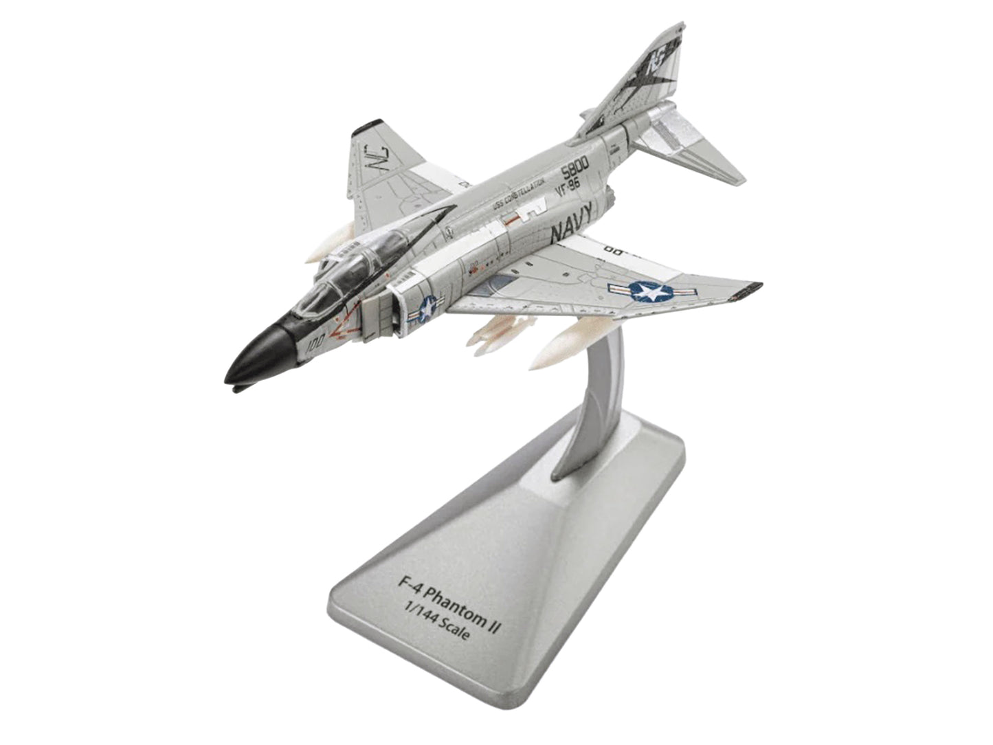 McDonnell Douglas F-4 Phantom II Aircraft "VF-96 Fighting Falcons Showtime 100 Lieutenant Randy Cunningham USS Constellation Vietnam" (1972) United States Navy "Collector Series" 1/144 T&y Diecast Model by Air Force 1