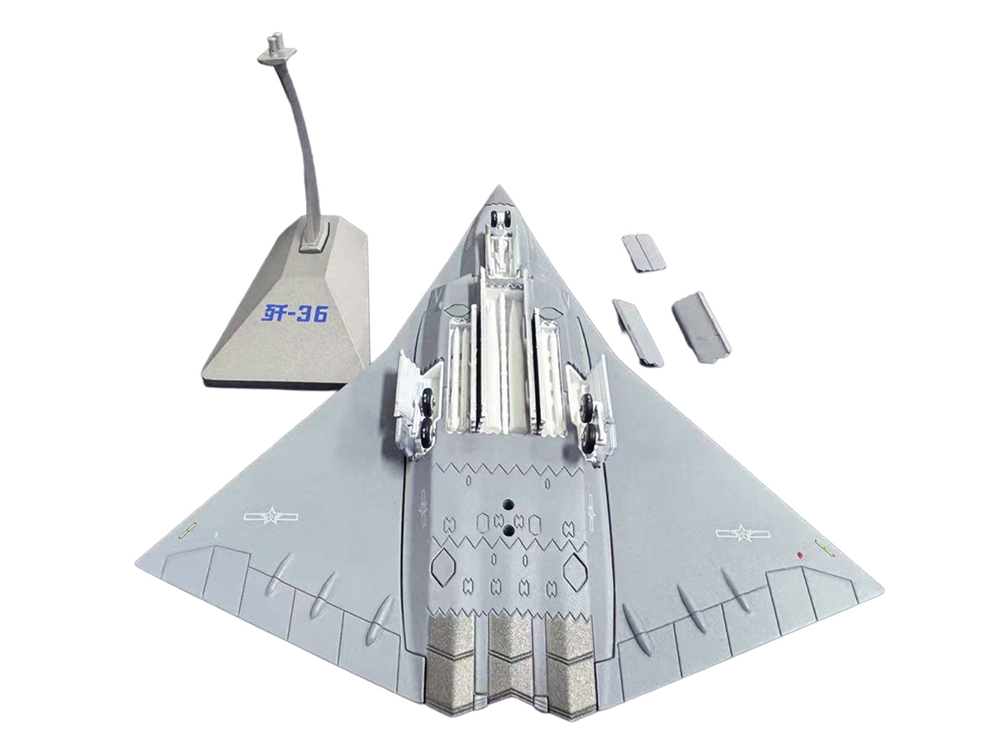 CAC J-36 Stealth Aircraft "People's Liberation Army Air Force" 1/144 Diecast Model by Air Force 1