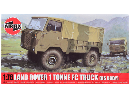 Level 1 Model Kit Land Rover 1 Tonne FC Truck (GS Body) with 3 Scheme Options 1/76 Scale Plastic Model Kit by Airfix T&y