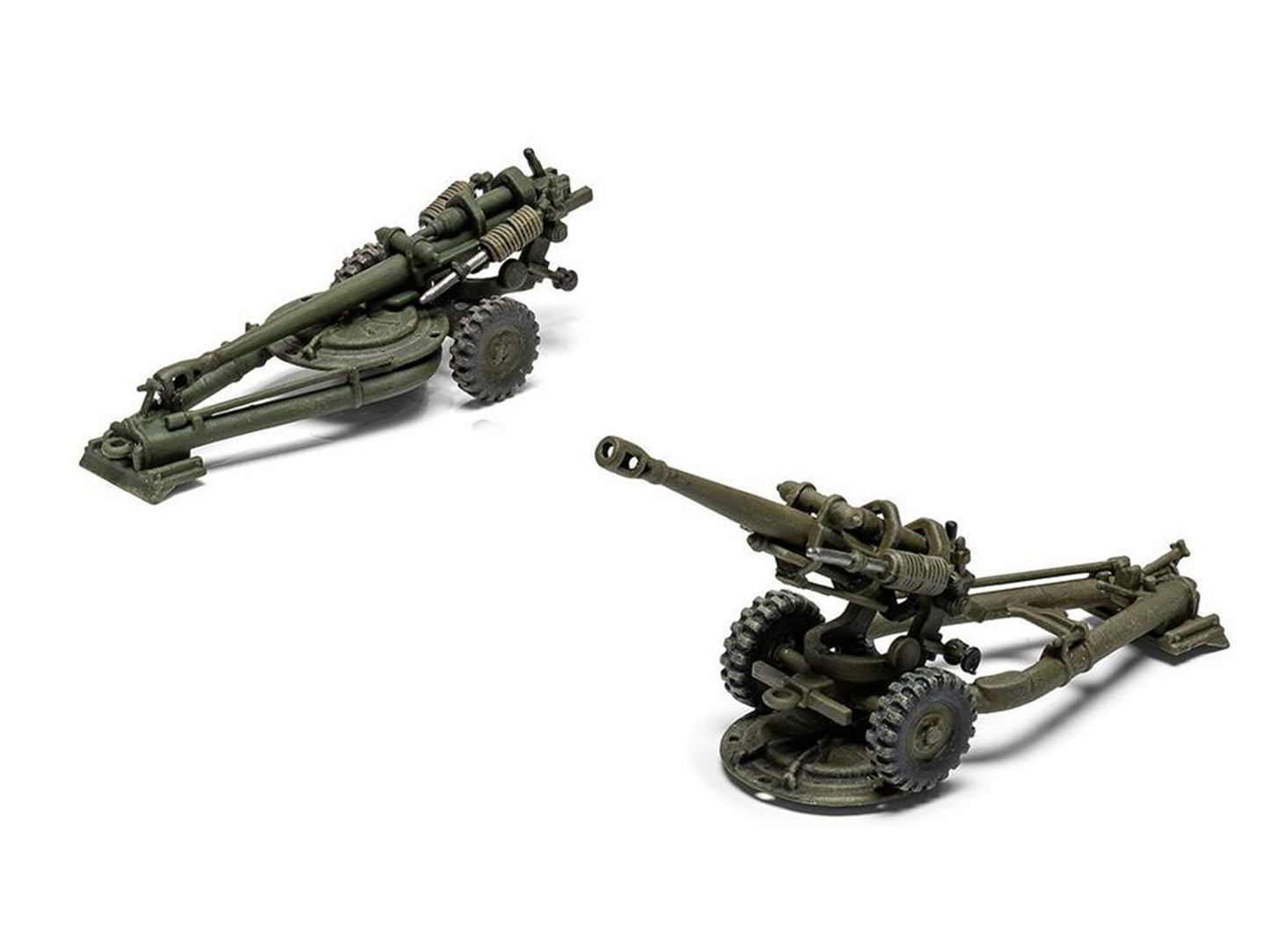 Level 1 Model Kit British 105mm Light Field Gun with 3 Scheme Options 1/76 Scale Plastic Model Kit by Airfix