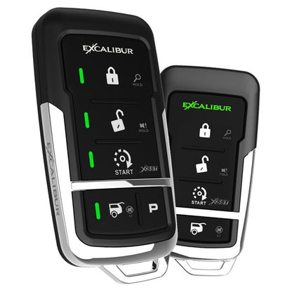 Excalibur 2-Way Car Alarm System with Remote Start - 3000 Foot Range