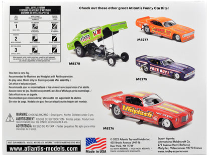 Model Kit 1974 Funny Car "Jungle Jim" (Snap-to-Build) 1/32 Scale Model by Atlantis T&y