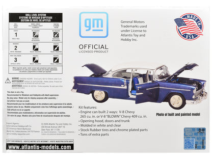 Skill 3 Model Kit 1955 Chevrolet Bel Air Hardtop "Route 66" 1/25 Scale Model by Atlantis