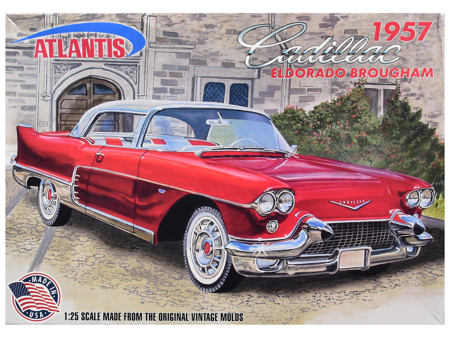Skill 2 Model Kit 1957 Cadillac Eldorado Brougham 1/25 Scale Model by Atlantis T&y