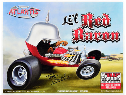 Model Kit Tom Daniel's Lil' Red Baron Show Rod (Snap-to-Build) 1/32 Scale Model by Atlantis T&y