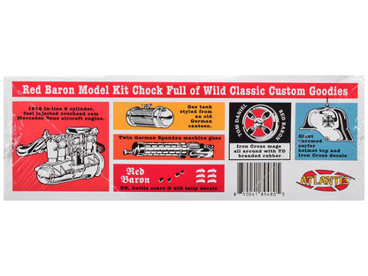 Skill 2 Model Kit Tom Daniel's Red Baron Show Rod 1/24 Scale Model by Atlantis T&y