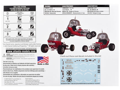 Skill 2 Model Kit Tom Daniel's Red Baron Show Rod 1/24 Scale Model by Atlantis T&y