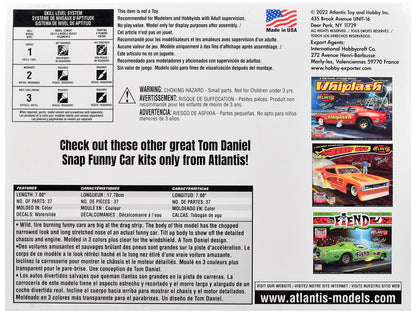 Model Kit Tom Daniel's "FAKE OUT!" Classic Funny Car (Snap-to-Build) 1/32 Scale Model by Atlantis T&y