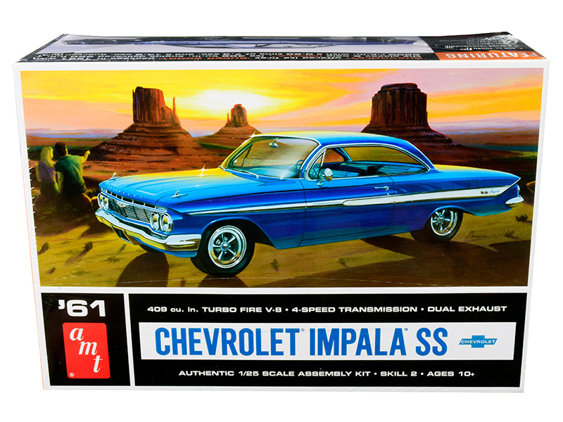 Skill 2 Model Kit 1961 Chevrolet Impala SS 1/25 Scale by AMT <h2>Skill AMT</h2> <p>High-quality diecast car perfect for collectors and enthusiasts. Features detailed interior exterior craftsmanship, r