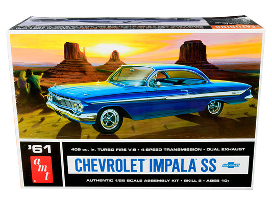 Skill 2 Model Kit 1961 Chevrolet Impala SS 1/25 Scale by AMT <h2>Skill AMT</h2> <p>High-quality diecast car perfect for collectors and enthusiasts. Features detailed interior exterior craftsmanship, r