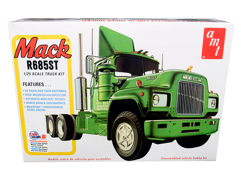 Skill 3 Model Kit Mack R685ST Semi Tractor Truck 1/25 Scale by AMT <h2>Skill AMT</h2> <p>High-quality diecast car perfect for collectors and enthusiasts. Features detailed interior exterior craftsmans