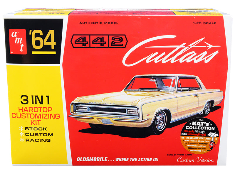 Skill 2 Model Kit 1964 Oldsmobile Cutlass 442 Hardtop 3-in-1 1/25 Scale by AMT <h2>Skill AMT</h2> <p>High-quality diecast car perfect for collectors and enthusiasts. Features detailed interior exterio