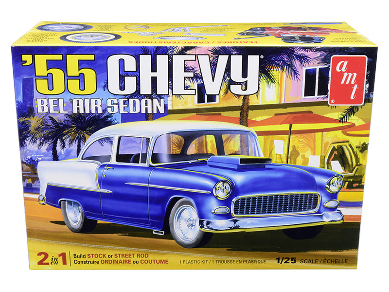 Skill 2 Model Kit 1955 Chevrolet Bel Air Sedan 2-in-1 1/25 Scale by AMT <h2>Skill AMT</h2> <p>High-quality diecast car perfect for collectors and enthusiasts. Features detailed interior exterior craft