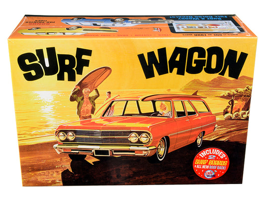 Skill 2 Model Kit 1965 Chevrolet Chevelle "Surf Wagon" with Two Surf Boards 4 in 1 1/25 Scale by AMT <h2>Skill AMT</h2> <p>High-quality diecast car perfect for collectors and enthusiasts. Features det