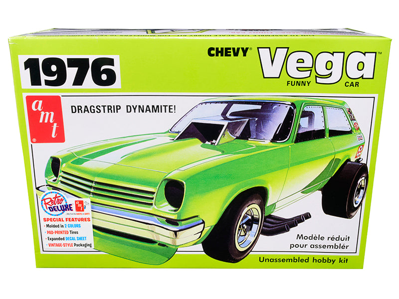Skill 2 Model Kit 1976 Chevrolet Vega Funny Car 1/25 Scale by AMT <h2>Skill AMT</h2> <p>High-quality diecast perfect for collectors and enthusiasts. Features detailed interior exterior craftsmanship,