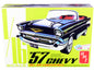Skill 3 Model Kit 1957 Chevrolet Bel Air Convertible 2-in-1 Kit 1/16 Scale Model by AMT T&y
