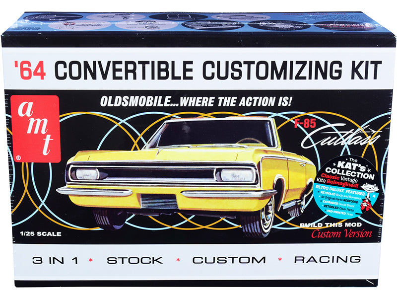 Skill 2 Model Kit 1964 Oldsmobile Cutlass F-85 Convertible 3-in-1 1/25 Scale by AMT <h2>Skill AMT</h2> <p>High-quality diecast car perfect for collectors and enthusiasts. Features detailed interior ex