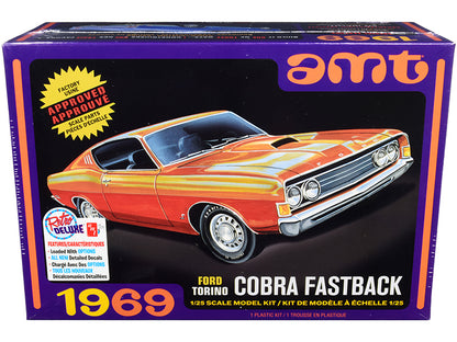 Skill 2 Model Kit 1969 Ford Torino Cobra Fastback 3-in-1 1/25 Scale by AMT <h2>Skill AMT</h2> <p>High-quality diecast car perfect for collectors and enthusiasts. Features detailed interior exterior cr