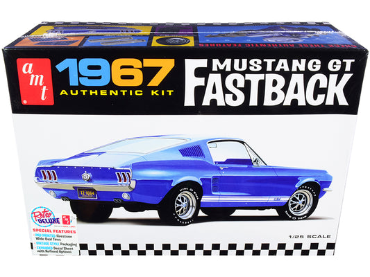 Skill 2 Model Kit 1967 Ford Mustang GT Fastback 1/25 Scale by AMT <h2>Skill AMT</h2> <p>High-quality diecast car perfect for collectors and enthusiasts. Features detailed interior exterior craftsmansh