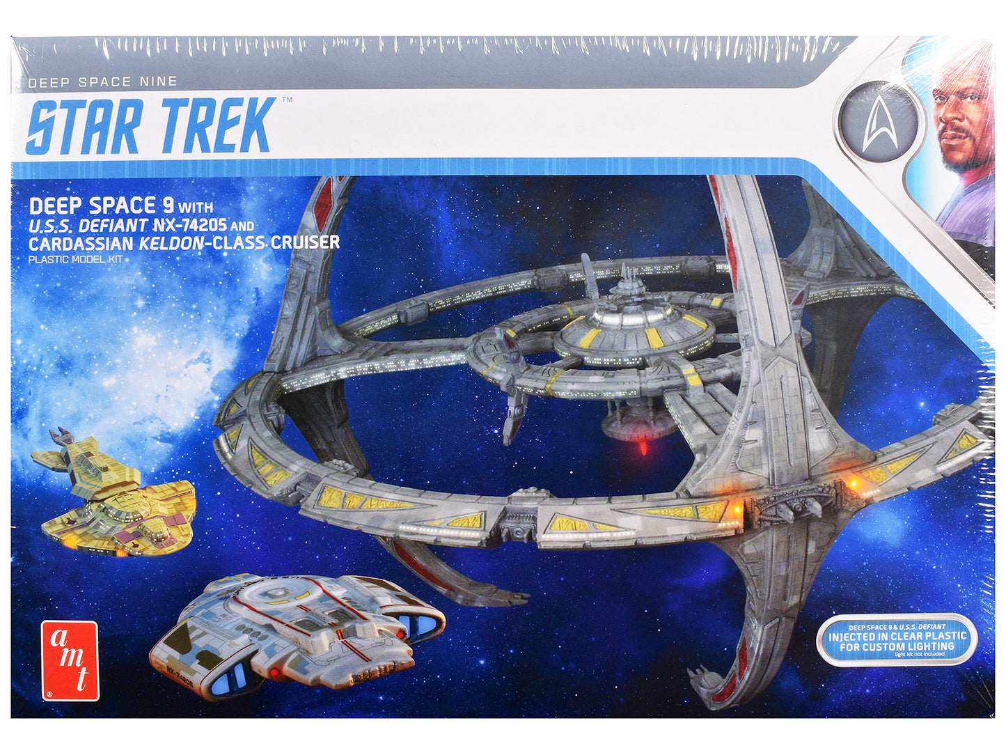 Skill 2 Model Kit Deep Space 9 Station with USS Defiant NX-74205 Ship and Cadassian Keldon-Class Cruiser "Star Trek: Nine" (1993-1999) TV Series 1/3300 Scale by AMT <h2>Skill AMT</h2> <p>High-quality