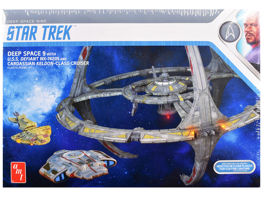 Skill 2 Model Kit Deep Space 9 Station with USS Defiant NX-74205 Ship and Cadassian Keldon-Class Cruiser "Star Trek: Nine" (1993-1999) TV Series 1/3300 Scale by AMT <h2>Skill AMT</h2> <p>High-quality