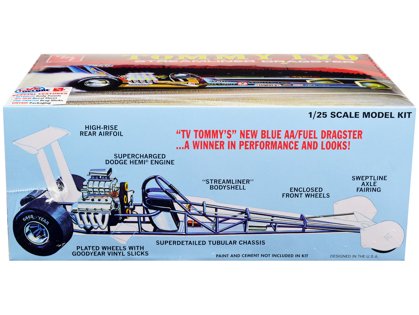Skill 2 Model Kit Tommy Ivo Streamliner Dragster 1/25 Scale by AMT <h2>Skill AMT</h2> <p>High-quality diecast car perfect for collectors and enthusiasts. Features detailed interior exterior craftsmans