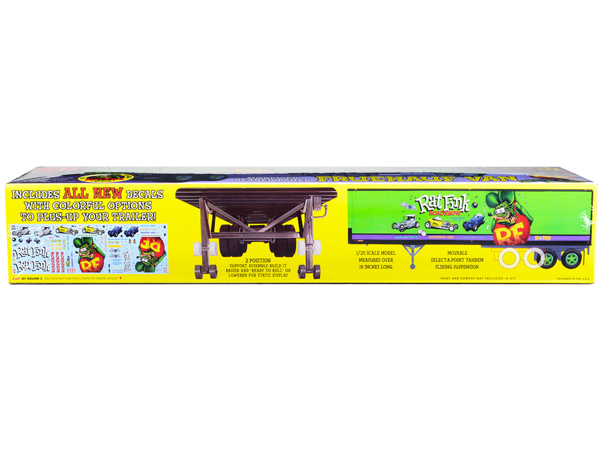 Skill 3 Model Kit Fruehauf FB Beaded Panel Van Trailer "Rat Fink" 1/25 Scale by AMT <h2>Skill AMT</h2> <p>High-quality diecast car perfect for collectors and enthusiasts. Features detailed interior ex