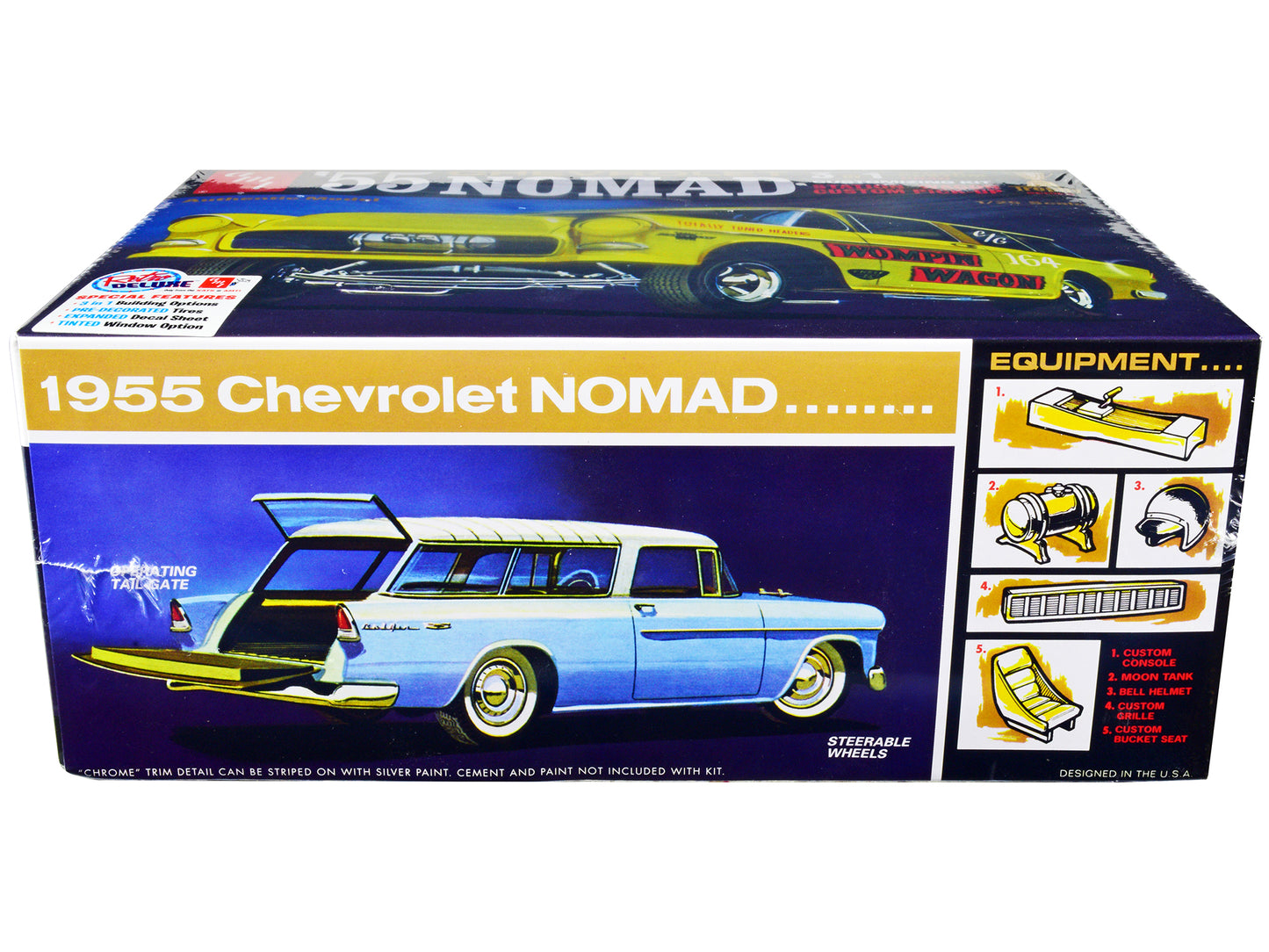 Skill 2 Model Kit 1955 Chevrolet Nomad 3-in-1 "Trophy Series" 1/25 Scale by AMT <h2>Skill AMT</h2> <p>High-quality diecast car perfect for collectors and enthusiasts. Features detailed interior exteri