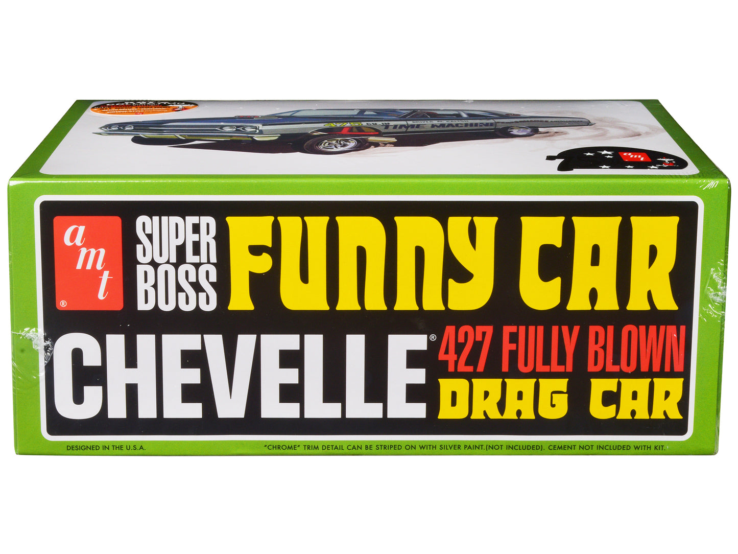 Skill 2 Model Kit 1965 Chevrolet Chevelle AWB Funny Car "Time Machine" 1/25 Scale by AMT <h2>Skill AMT</h2> <p>High-quality diecast perfect for collectors and enthusiasts. Features detailed interior e