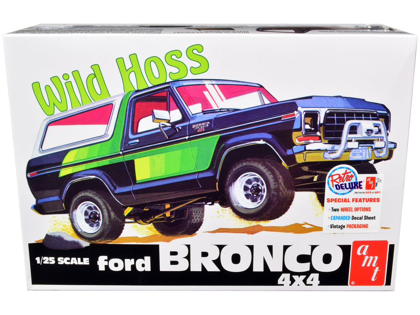 Skill 2 Model Kit Ford Bronco 4X4 "Wild Hoss" 1/25 Scale by AMT <h2>Skill AMT</h2> <p>High-quality diecast car perfect for collectors and enthusiasts. Features detailed interior exterior craftsmanship