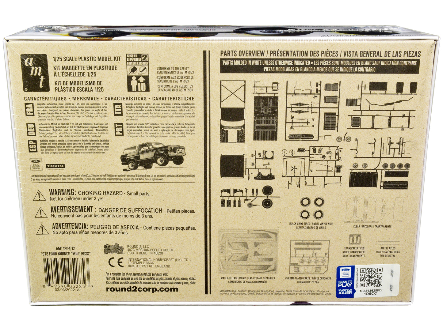 Skill 2 Model Kit Ford Bronco 4X4 "Wild Hoss" 1/25 Scale by AMT <h2>Skill AMT</h2> <p>High-quality diecast car perfect for collectors and enthusiasts. Features detailed interior exterior craftsmanship