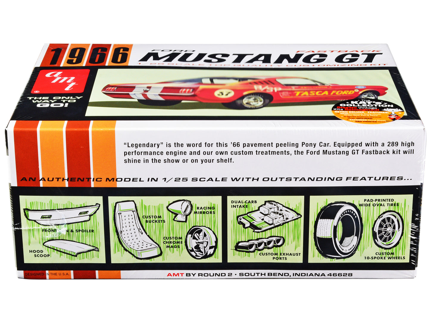 Skill 2 Model Kit 1966 Ford Mustang GT Fastback 1/25 Scale by AMT <h2>Skill AMT</h2> <p>High-quality diecast car perfect for collectors and enthusiasts. Features detailed interior exterior craftsmansh