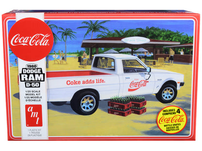 Skill 3 Model Kit 1980 Dodge Ram D-50 Pickup Truck "Coca-Cola" Four Bottle Crates 1/25 Scale by AMT <h2>Skill AMT</h2> <p>High-quality diecast car perfect for collectors and enthusiasts. Features deta