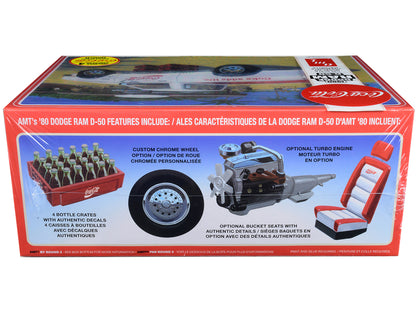 Skill 3 Model Kit 1980 Dodge Ram D-50 Pickup Truck "Coca-Cola" Four Bottle Crates 1/25 Scale by AMT <h2>Skill AMT</h2> <p>High-quality diecast car perfect for collectors and enthusiasts. Features deta