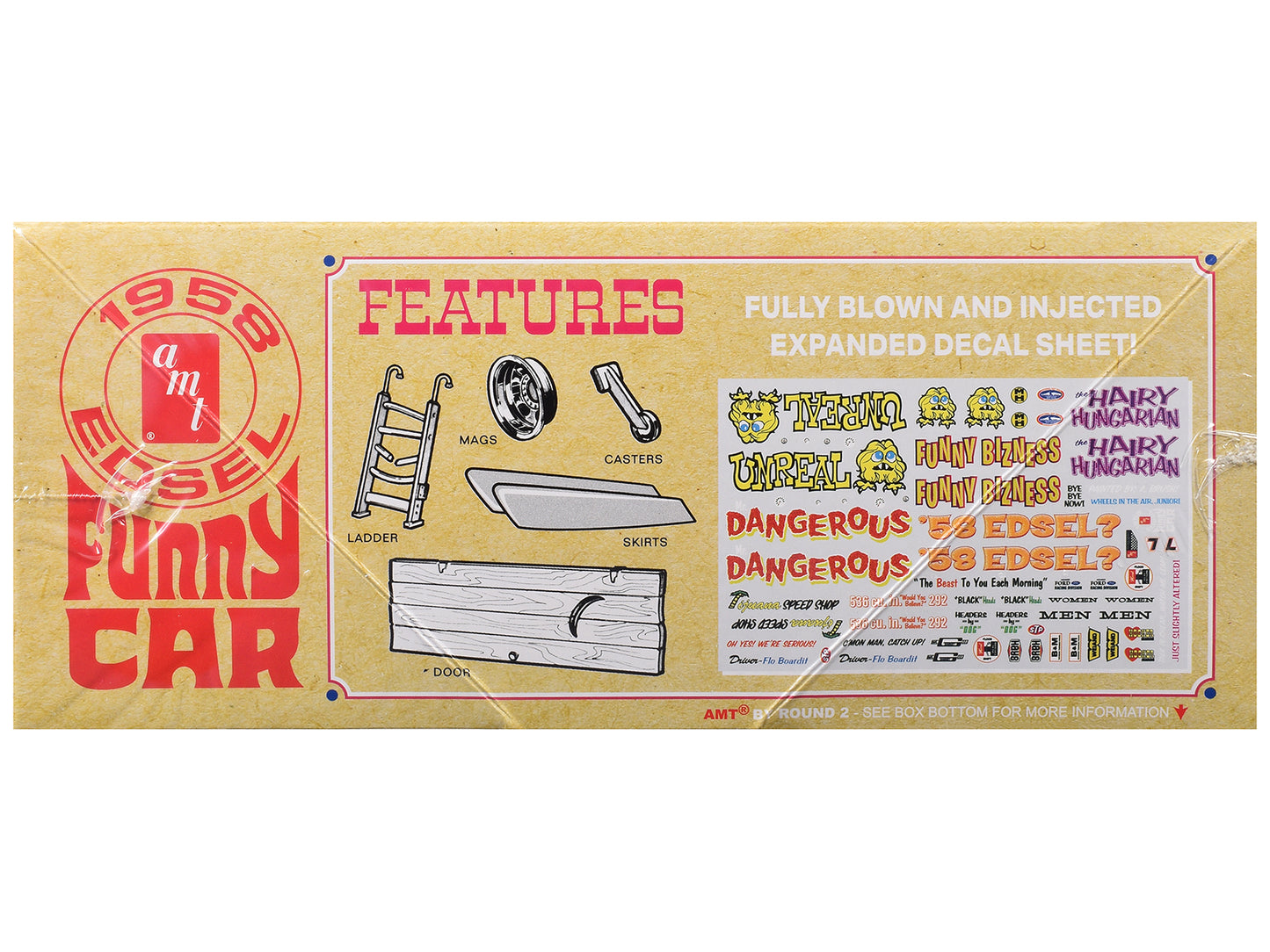 Skill 2 Model Kit of 1958 Edsel Funny Car "Unreal" 1/25 Scale by AMT <h2>Skill AMT</h2> <p>High-quality diecast perfect for collectors and enthusiasts. Features detailed interior exterior craftsmanshi