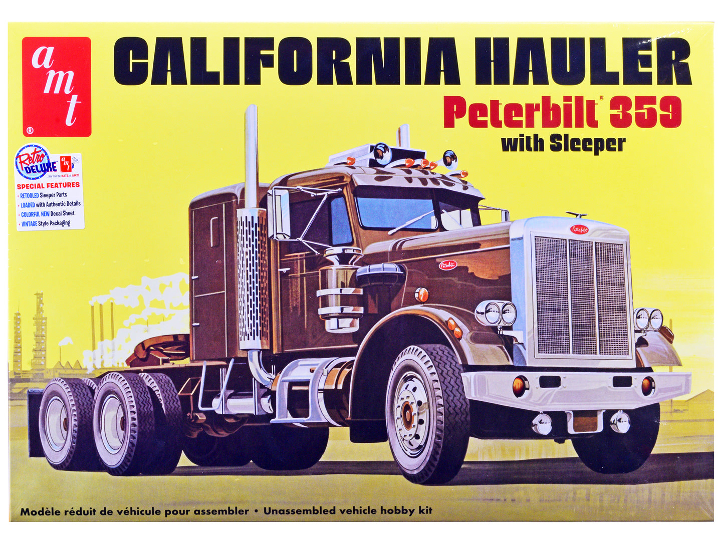 Skill 3 Model Kit Peterbilt 359 California Hauler with Sleeper Cab 1/25 Scale by AMT <h2>Skill AMT</h2> <p>High-quality diecast car perfect for collectors and enthusiasts. Features detailed interior e