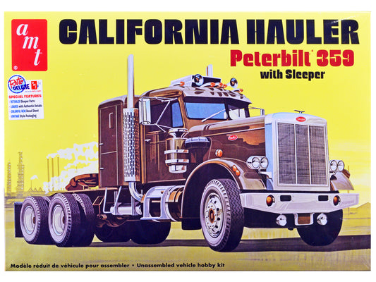Skill 3 Model Kit Peterbilt 359 California Hauler with Sleeper Cab 1/25 Scale by AMT <h2>Skill AMT</h2> <p>High-quality diecast car perfect for collectors and enthusiasts. Features detailed interior e