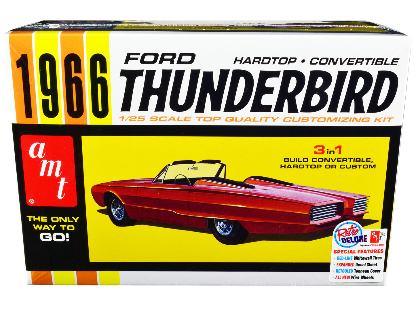 Skill 2 Model Kit 1966 Ford Thunderbird Hardtop/Convertible 3-in-1 1/25 Scale by AMT <h2>Skill AMT</h2> <p>High-quality diecast car perfect for collectors and enthusiasts. Features detailed interior e