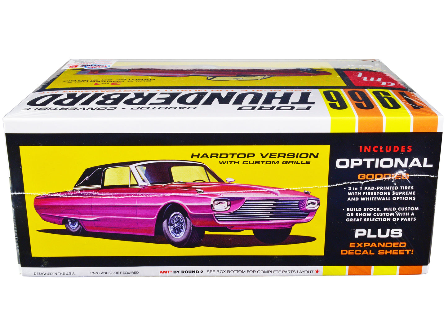 Skill 2 Model Kit 1966 Ford Thunderbird Hardtop/Convertible 3-in-1 1/25 Scale by AMT <h2>Skill AMT</h2> <p>High-quality diecast car perfect for collectors and enthusiasts. Features detailed interior e