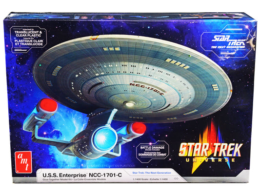 Skill 2 Model Kit U.S.S. Enterprise NCC-1701-C Space Ship "Star Trek: The Next Generation" (1987) TV Series 1/1400 Scale by AMT <h2>Skill AMT</h2> <p>High-quality diecast car perfect for collectors an