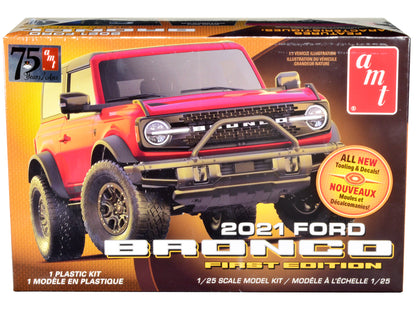 Skill 2 Model Kit 2021 Ford Bronco First Edition 1/25 Scale by AMT <h2>Skill AMT</h2> <p>High-quality diecast car perfect for collectors and enthusiasts. Features detailed interior exterior craftsmans