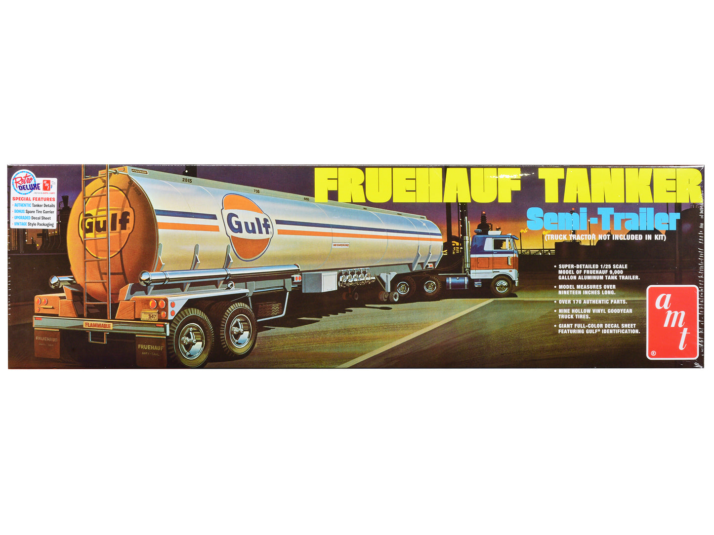 Skill 3 Model Kit Fruehauf Tanker Trailer "Gulf Oil" 1/25 Scale by AMT <h2>Skill AMT</h2> <p>High-quality diecast car perfect for collectors and enthusiasts. Features detailed interior exterior crafts