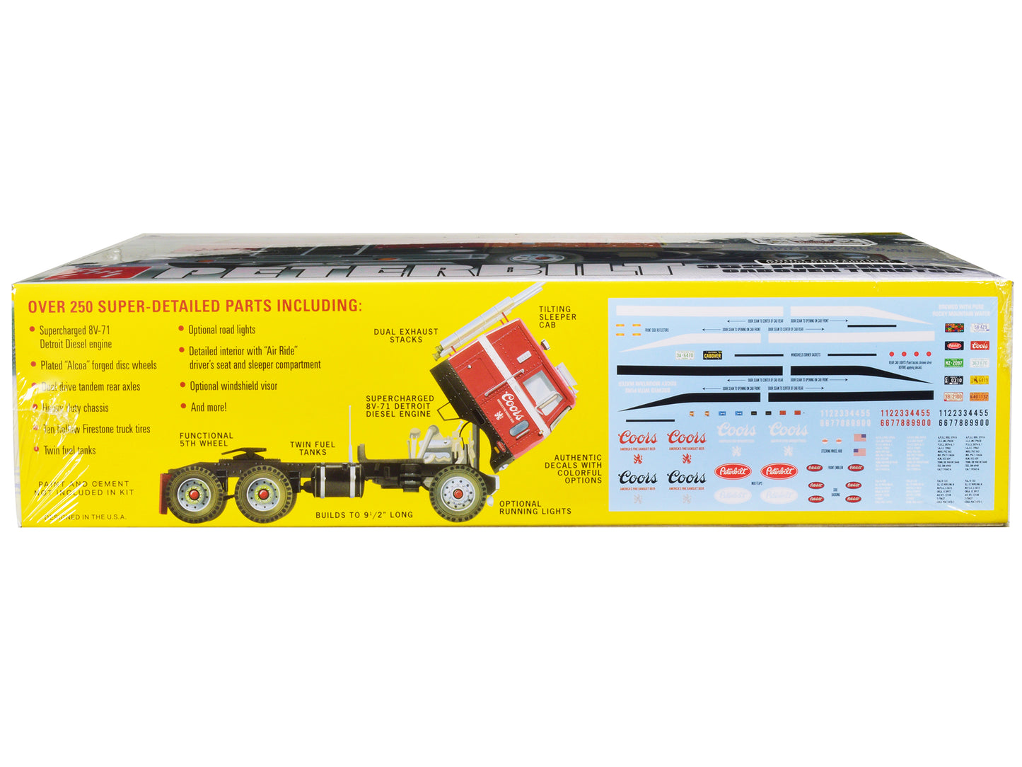 Skill 3 Model Kit Peterbilt 352 Pacemaker Cabover Tractor "Coors" 1/25 Scale by AMT <h2>Skill AMT</h2> <p>High-quality diecast car perfect for collectors and enthusiasts. Features detailed interior ex