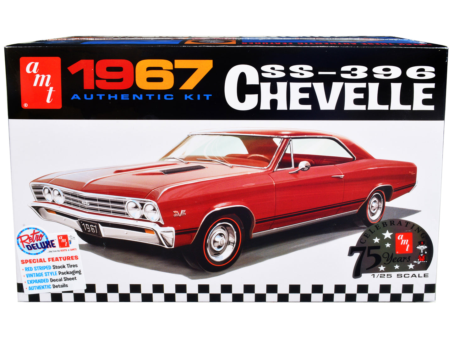 Skill 2 Model Kit 1967 Chevrolet Chevelle SS 396 "AMT Celebrating 75 Years" 1/25 Scale by AMT <h2>Skill AMT</h2> <p>High-quality diecast car perfect for collectors and enthusiasts. Features detailed i