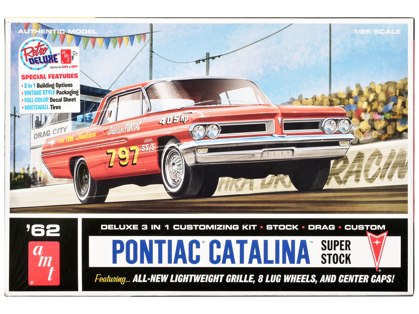 Skill 2 Model Kit 1962 Pontiac Catalina Super Stock 3-in-1 1/25 Scale by AMT <h2>Skill AMT</h2> <p>High-quality diecast car perfect for collectors and enthusiasts. Features detailed interior exterior