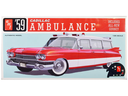 Skill 2 Model Kit 1959 Cadillac Ambulance with Gurney Accessory 1/25 Scale by AMT <h2>Skill AMT</h2> <p>High-quality diecast car perfect for collectors and enthusiasts. Features detailed interior exte